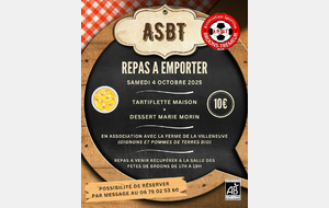 Repas à emporter ASBT