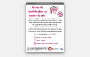 Atelier de sensibilisation au cancer du sein