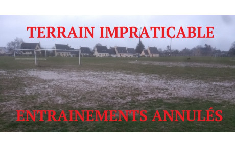 8 février Entraînements jeunes annulés